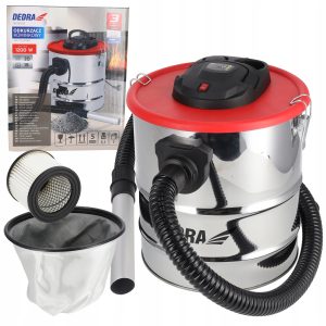 Odkurzacz Kominkowy DEDRA do kominka popiołu pieca 1200W 20L Dmuchawa HEPA